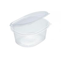 Контейнер 1000 мл 1-секц., овал 176,6х147,7х75,9 мм, неразъем.крышка, прозр., ПЭТ, 500 шт/кор "Upax-Unity" 500 шт/упак РОССИЯ КС Кр-1000 прозр.