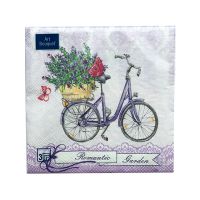 Салфетки 330х330 мм 3-сл., диз. "Путешествие в Прованс", разноцв., бум., 20 шт/упак "Bouquet" 12 упак/кор РОССИЯ 57294