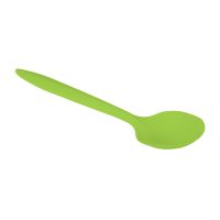 Ложка одноразовая 140 мм, зел., кукурузный крахмал, 50 шт/упак 1 000 шт/кор РОССИЯ 4037зел