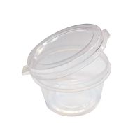 Соусник 30мл, круглый, верхний d 51мм нижний d 37.7мм, h 32мм, прозрачный, ПП