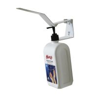 Держатель для жидкого мыла, с локт. рычагом, бел., нерж., 1000 мл 2 шт/кор БЕЛАРУСЬ