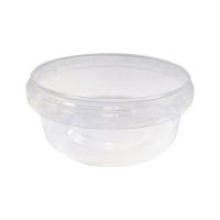 Контейнер для пресервов 385 мл, d122хh47 мм, форма "Банка", контр.замок, без крышки, прозр., ПП, 20 шт/упак "Aerosnab" 300 шт/кор РОССИЯ 1214П