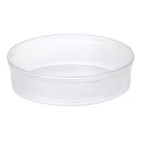 Контейнер для пресервов/мёда, 350мл, круглый, d 145мм, 37х41мм, "банка", полупрозрачный, ПП