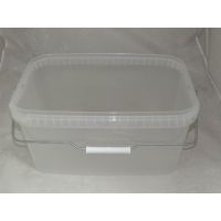 Ведро пищевое 11000 мл, 366х243х183 мм, с ручкой, без крышки, прозр., ПП, 20 шт/кор "Альянсупак" 20 шт/упак БЕЛАРУСЬ ДК-11,0/366*243 ОСВ