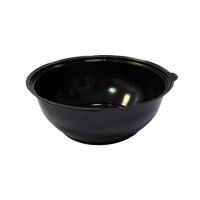 Контейнер 1300 мл 1-секц. d203хh85 мм, без крышки, черн., ПС, 400 шт/кор "Kado-Prim" 400 шт/упак РОССИЯ КД-107 Д чёрн.