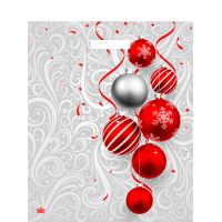 Пакет 380х450 мм, 60 мкм с проруб. ручками, диз. "Алый серпантин", ПВД, 50 шт/упак "Тикопластик" 500 шт/кор РОССИЯ н00267927