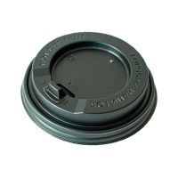Крышка для стакана d80 мм с клапаном, черн., ПС, 100 шт/упак 1 000 шт/кор РОССИЯ 41114