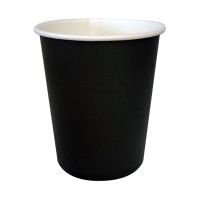 Стакан бумажный 250 мл 1 сл., d80 мм, черн., карт., 50 шт/упак 1 000 шт/кор РОССИЯ 01-125010-050/1000/24