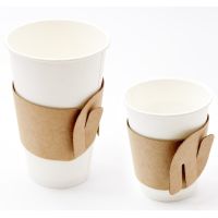 Капхолдер (держатель) для стаканов, 288х56 мм, коричневый, картон