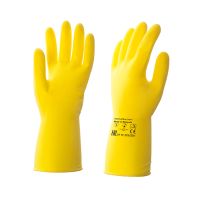 Перчатки латексные, р-р XL, желт., 1 пар/упак "HQ Profiline" 50 пар/кор МАЛАЙЗИЯ 73590