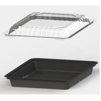 Контейнер для суши 1-секц. 169х151х40 мм, без крышки, черн., ПС, 600 шт/кор "Kado-Prim" 600 шт/упак РОССИЯ КД-005 Д