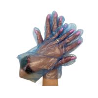 Перчатки одноразовые, размер М, 12 мкм, син., ПЭ, 50 пар/упак 100 упак/кор РОССИЯ КС10083