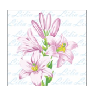 Салфетки 240х240 мм 1-сл., диз. "Лилии", разноцв., бум., 40 шт/упак "Desna Design" 32 упак/кор РОССИЯ 57581