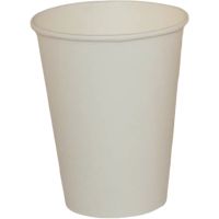 Стакан для холодных и горячих напитков, 0.3/0.364л, белый, 50 штук