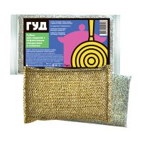 Губка для тефлона, 80х110х35мм, "Сияние Севера", поролон в абразивной оболочке