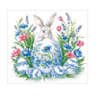 Салфетки 330х330 мм 3-сл., диз. "Кролик с пасхальными яйцами", разноцв., бум., 20 шт/упак "Bouquet" 12 упак/кор РОССИЯ 25271