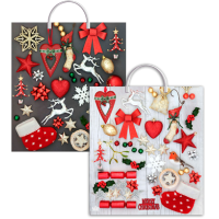 Пакет 400х440 мм, 100 мкм, с пласт. ручками, диз. "Коллаж сталь и бежевый", ПВД, 10 шт/упак "Тикопластик" 100 шт/кор РОССИЯ н00168604