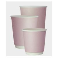 Стакан бумажный 250 мл 2 сл., d80 мм, роз., карт., 24 шт/упак "SaaMi" 600 шт/кор РОССИЯ 111760