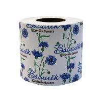 Бумага туалетная 1 слой, "Василёк", с втулкой, Бумага