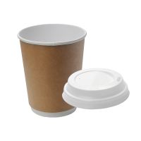 Стакан бумажный 250 мл для холодных и горячих напитков, крафт, картон, 6 шт/упак