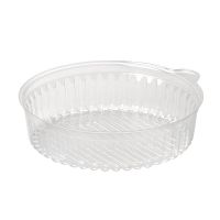 Контейнер 250 мл 1-секц. d132хh34 мм, без крышки, прозр., ОПС, 500 шт/кор "Протэк" 500 шт/упак РОССИЯ ИПК-250 АВ/ИПК-250Д ЭК