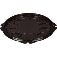 Упаковка для торта [дно] d261хh16[d232хh12] мм, коричн., ПС, 125 шт/кор "Комус" 125 шт/упак РОССИЯ Т-236/ДШ коричн.