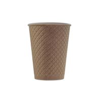 Бумажный стакан для холодного и горячего, 300 мл, двухслойный, с рисунком Waffle craft