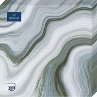 Салфетки 330х330 мм 3-сл., диз. "Агат", разноцв., бум., 20 шт/упак "Bouquet" 12 упак/кор РОССИЯ 57181