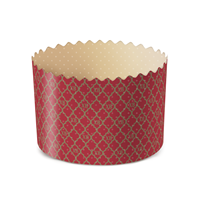 Форма для выпечки куличей d70хh60 мм, красн., бум., 100 шт/упак 2 000 шт/кор РОССИЯ pmK7060sXBkr