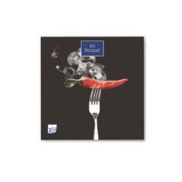 Салфетки 330х330 мм 3-сл., диз. "Hot chilli", разноцв., бум., 20 шт/упак "Bouquet" 12 упак/кор РОССИЯ 37398