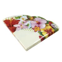 Салфетки d320 мм 3-сл., диз. "Тропические цветы", разноцв., бум., 12 шт/упак "Bouquet" 15 упак/кор РОССИЯ 37004