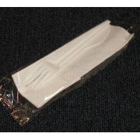 Комплект столовых приборов №4 [вил.+ нож: 165 мм, бел., ПС+ салф.+ з/ч.], 200 шт/кор "МИСТЕРИЯ" 200 шт/упак РОССИЯ 501440/С