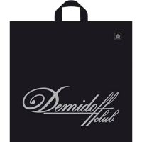 Пакет 460х460 мм, 50 мкм с петлев. ручками, диз. "Демидофф лайт", ПВД, 50 шт/упак "Тикопластик" 300 шт/кор РОССИЯ н00095186