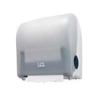 Диспенсер для бумажных полотенец в рулонах, сер., ПП "Lime" 1 шт/кор РОССИЯ 15115