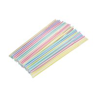 Трубочки для коктейлей 210 мм, d5 мм, красно-бел., пласт. с гофроизгибом, 50 шт/упак "МИСТЕРИЯ" 240 упак/кор РОССИЯ -