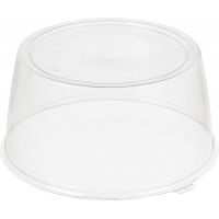 Упаковка для торта [крышка] d246хh117[d233хh113] мм, прозр., ПЭТ, 144 шт/кор "Комус" 144 шт/упак РОССИЯ Т-022/11 К (ПЭТ)