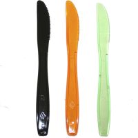 Нож одноразовый 180 мм, цвет в ассорт., ПС, 10 шт/упак "Buffet" 500 шт/кор РОССИЯ 188255я/