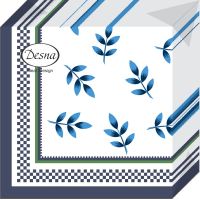 Салфетки 240х240 мм 1-сл., диз. "Классика", разноцв., бум., 40 шт/упак "Desna Design" 32 упак/кор РОССИЯ 57577