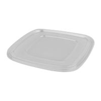 Крышка к контейнеру 4-х секц. 190х190х16 мм, прозр., ПЭТ, 70 шт/упак "ПолиЭр" 140 шт/кор РОССИЯ СпК-1919-К(С)