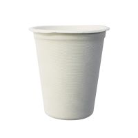 Стакан одноразовый 260 мл, бел., сах. тростник, 6 шт/упак "GREEN MYSTERY" 450 шт/кор КИТАЙ TM-C007