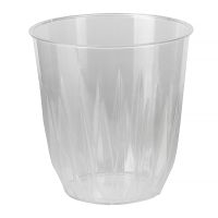 Стакан одноразовый 200 мл, дизайн "Баккара", прозрачный, ПС, 25 штук в упаковке 500 штук в коробке
