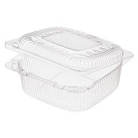 Упаковка квадрат 132х131х58мм, 0,35кг, прозрачная, (220732) ОПС