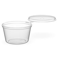 Соусник 30 мл, d51хh30 мм, неразъем. крышка, прозр., ПП, 80 шт/упак "Перинт" 1 760 шт/кор РОССИЯ конт. соусн. 30 (Отв)