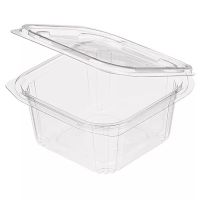 Контейнер 500 мл 1-секц. 137х132х52 мм, неразъем.крышка, прозр., ПЭТ, 480 шт/кор "Комус" 480 шт/упак РОССИЯ РКСП-500/11(ПЭТ)