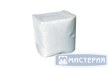 Салфетки 250х250 мм 1-сл., бел., бум., 100 шт/упак 42 упак/кор РОССИЯ 300060г