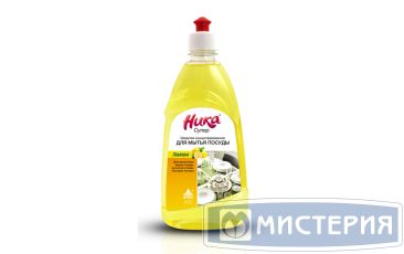 Средство для мытья посуды "Ника" Супер. Лимон, концентрат, пуш-пул, 500 г 15 шт/кор РОССИЯ Супер 0,5л
