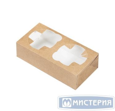 Держатель для стаканов 2 яч. 90х180х50 мм, крафт-бел., карт., 300 шт/кор "OSQ" CupHolder double РОССИЯ OSQ CupHolder double
