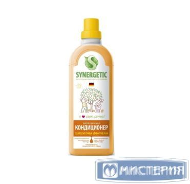 Кондиционер для белья "Synergetic" Цитрусовая фантазия, концентрат, флакон, 1000 мл 8 шт/кор РОССИЯ 110105/8