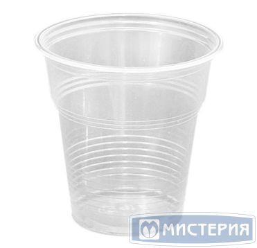 Стакан одноразовый 100 мл, прозр., ПП, 100 шт/упак "МИСТЕРИЯ" 4 000 шт/кор РОССИЯ