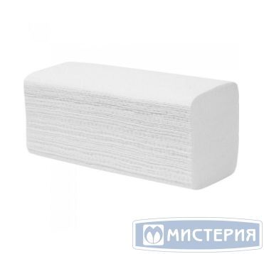 Полотенца бумажные для диспенсеров 230х220 мм 1-сл. V-сложен., бел., 250 лист/упак 20 упак/кор РОССИЯ 01-225